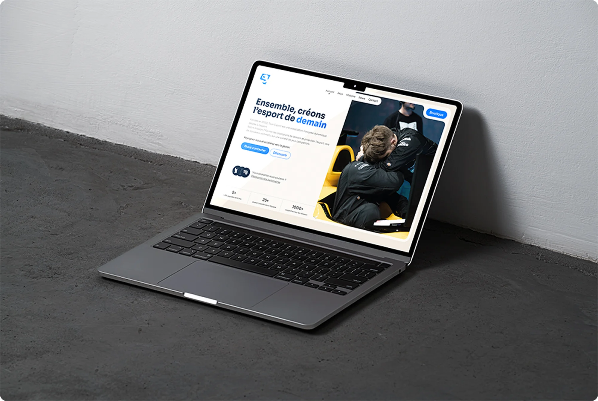 Page d'accueil du site de TSUN Esport